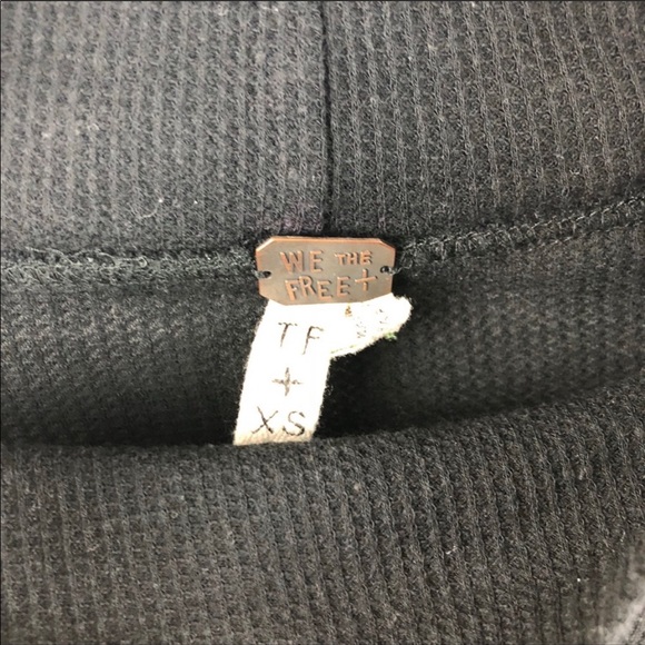 We The Free People Mock Neck Oversized Top XS - Picture 4 of 4